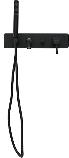 Allen Brau Смеситель для ванны с душем Priority 5.31006-31 (с внутренней частью) черный матовый – фотография-8